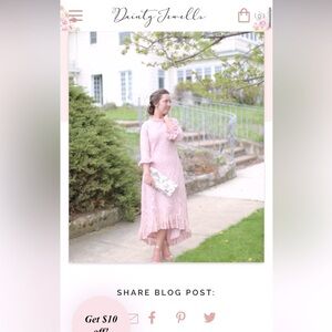 Dainty Jewells Pink XXL Maxi Dress